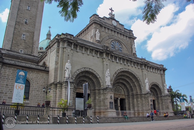 Intramuros Manila Cathedral in the morning