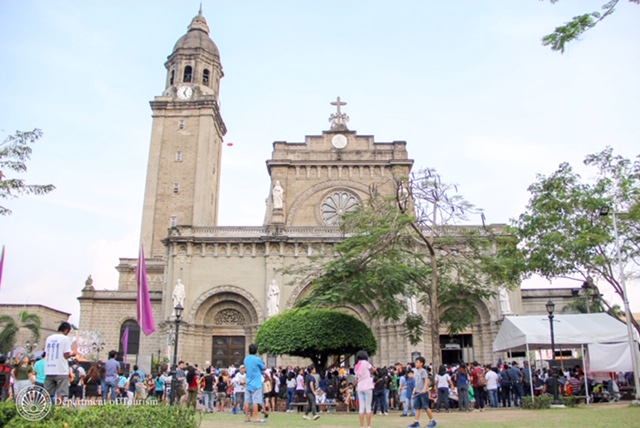 Intramuros Manila Cathedral in the morning
